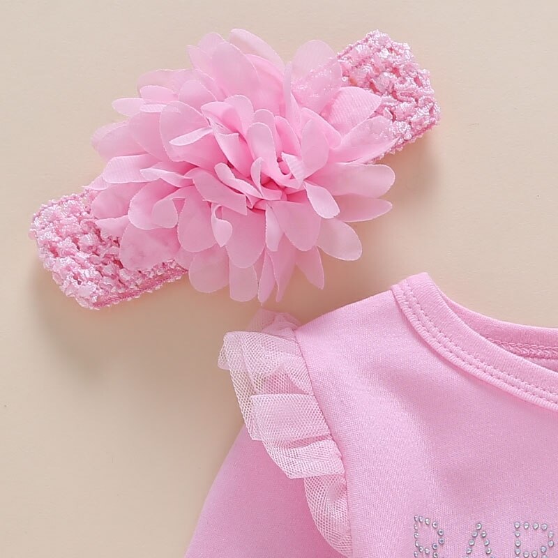 Hot Newborn Baby Dress Summer Baby Bodysuits 0-2 Years Cotton Kids Baby Girl with Long Sleeve Baby Bodysuit Infant Jumpsuit