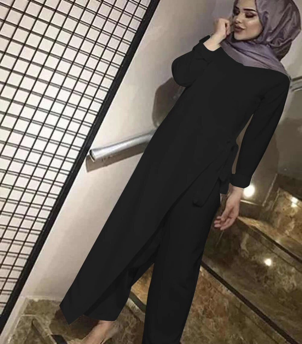 Robe Satin Abaya Dubai Muslim Fashion Jumpsuit Dress Turkey Islam Clothing African Dresses For Women Musulman De Mode Ropa Mujer