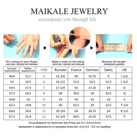 MAIKALE Unique Design Luxury Snake Rings AAA Zirconia Cobra Finger Ring Gold Silver Color Big Rings for Women Punk Party Jewelry