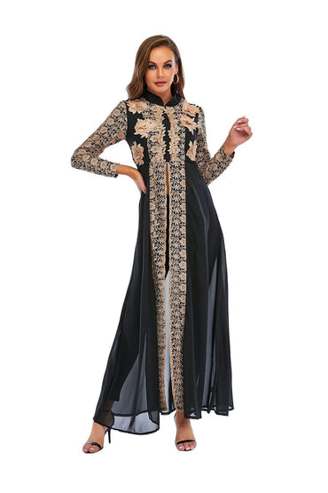 Abaya Dubai Muslim Sets Dress Kaftan Turkish Islamic Clothing Abayas African Dresses For Women Robe Ensemble Femme Musulmane