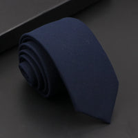 Mens Classic Cotton Ties High Quality Handmade Skinny 6CM Neck Tie Plaid Solid Color Striped Narrow Business Shirt Accessories