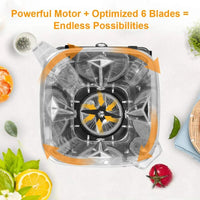 Biolomix Juicer BPA FREE High Power Digital Touchscreen Automatically Program 3HP Mixer Food Processor Smoothie Blender