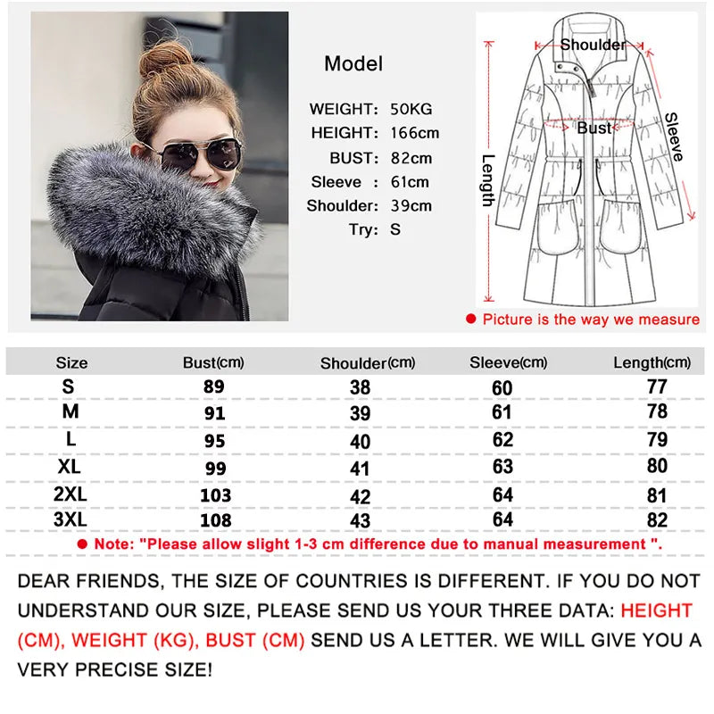 Women Parkas Winter Ladies Casual Long Coats Woman Jackets Winter Women Hooded Cotton Parkas Warm Coat Outwear 2020 plus size