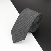 High Quality Classical Color Black Grey Skinny 100% Wool Tie Men Necktie For Business Meeting Fashion Shirt Dress Accessories