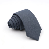 New Men's Solid Color Tie Skinny Casual Anti-wrinkle Necktie For Wedding Suit Neckties Pink Blue Grey Ties Cravat Gift Accessory