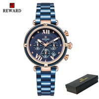 REWARD Luxury Fashion Women Watches Waterproof Casual Quartz Ladys Watch for Woman Dress Ladies Wristwatches Relogio Feminino