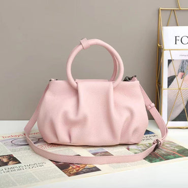 Arliwwi Real Leather Tote Handbags For Women Solid Colors High Quality Top Layer Cowhide Bags New Fashion Drop Shipping