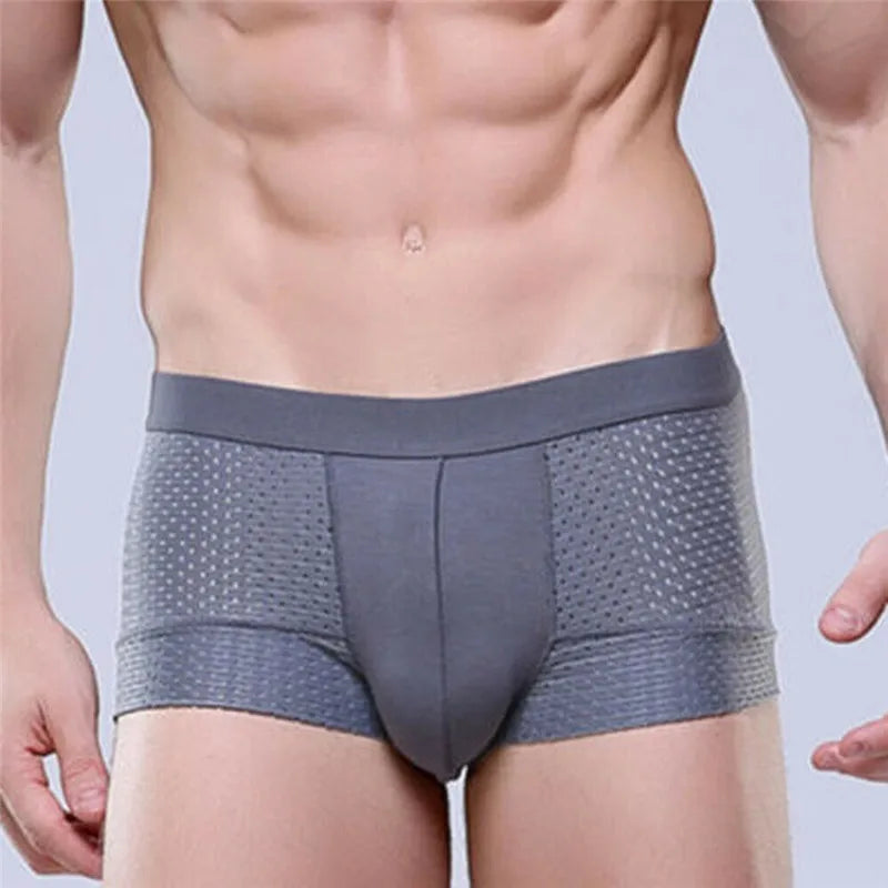 Men Underwear Boxer Shorts Breathable Underpants Modal Bulge Pouch Sexy Comfortable Boxer 4 Colors