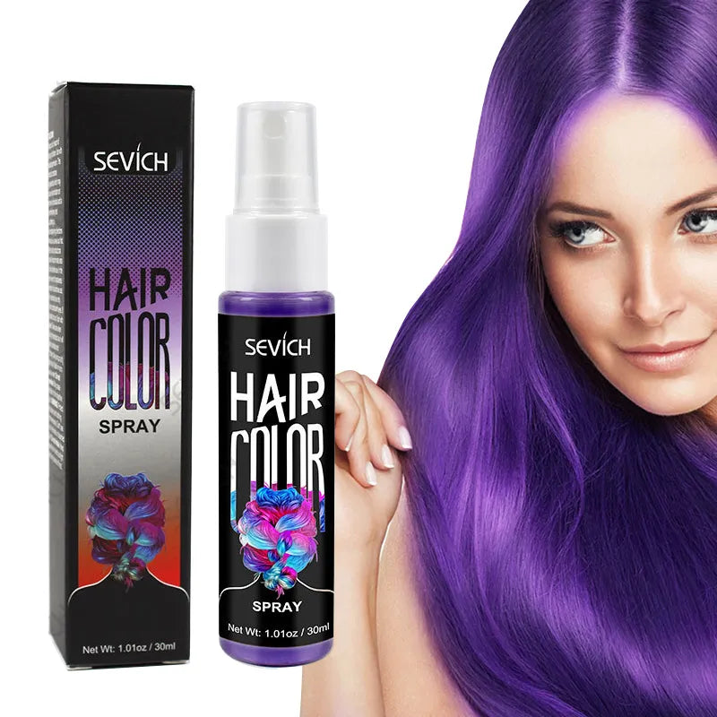 Disposable Hair Quick Spray Lasting Security Waterproof Hair Dye Purple Red White Fashion Instant Hair Color Products