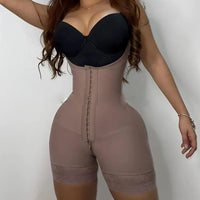 Full Body Shapewear Bodysuit Medium Control Polyamide Fajas Colombianas Tummy Control Binders Corset Waist Trainer Hip Enhancer