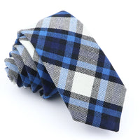 Fashion Plaid Tie For Men Women Colorful Skinny Cotton Necktie For Wedding Bussiness Casual Man's Neckties Suits Flower Cravat