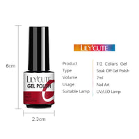 LILYCUTE 7ml Glitter Sequins Nail Gel Polish Gel Rose Gold Semi Permanent Hybrid Nail Art DIY Design Varnish