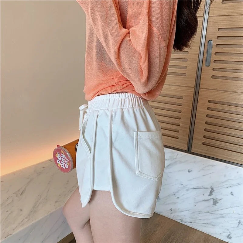 Casual Shorts Women Stylish S-3XL Simple Solid Basic Classic Sexy Breathable Trousers Female A-line Ins Fashion Loose 5 Colors