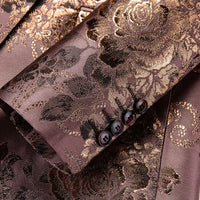 2026 New Men's Dark Brown Suit Jacket, Wedding Business Dress Coat, Slim Blazers, Costume, Asian Size, M-5XL, 6XL