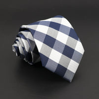 Fashion Polyester Necktie For Men Business Meeting Formal Striped Dot Floral 8cm Jacquard Tie Daily Wear Cravat Suit Accessories