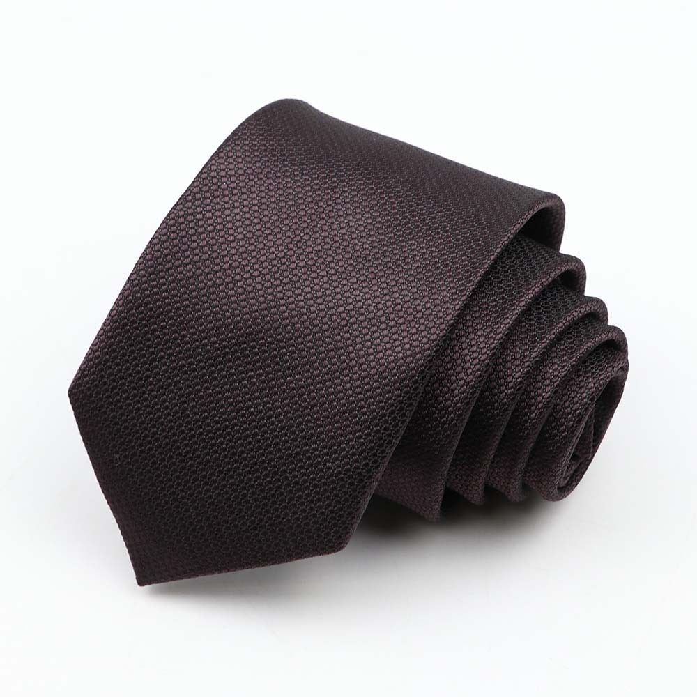 Fashion 6cm Narrow Polyester Necktie For Men Business Meeting Formal Jacquard Striped Plaid Skinny Tie Daily Wear Cravat Gift