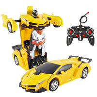 26 Styles RC Car Transformation Robots Sports Vehicle Model Robots Toys Remote Cool RC Deformation Cars Kids Toys Gifts For Boys