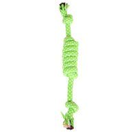 1pc Pet Dog Toy Rope Double Knot Cotton Braided Dog Rope