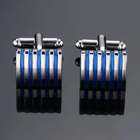 Classic French shirt Cufflinks High quality hand painted red blue black enamel button metal men's clothing accessories jewelry