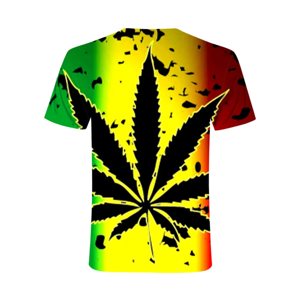 2021 new Weed 3D Printed Men tshirt Man Women Funny t shirts Homme Fashion Short Sleeve Hip Hop T-shirt Couple Tee Shirt