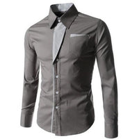 Men Shirts Long Sleeve Button up Shirt Top Shirts Muscular body chemise homme 2023