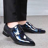 Patent Leather Oxford Shoes For Men Dress Shoes Men Formal Shoes Pointed Toe Business Wedding Plus Size  men dress shoe