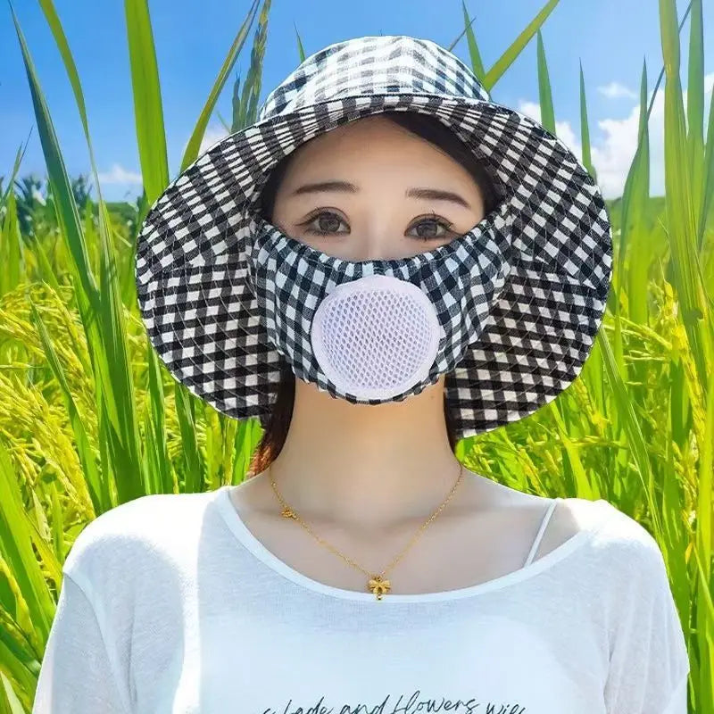 Sun Protection Hat Women Wide Brim Upf 50 Breathable Sunshade For Farm Work Tea Picking Outdoor Activities