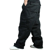 Wide Leg Hip Hop Pants Men Casual Cotton Harem Cargo Pants Loose baggy Trousers Streetwear Plus Size Joggers Men Clothing