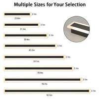 Modern Minimalist Dimmable  Outdoor Wall Lamp Waterproof Long Wall Lamp for Courtyard Garage Villa Indoor LED Lighting Fixtures