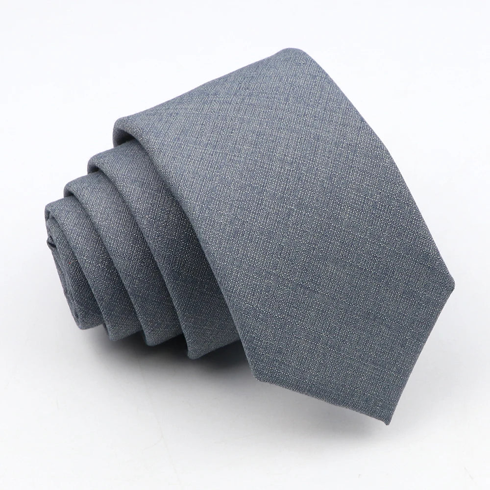 New Classic Solid Color Ties High Quality Soft Thin Casual Skinny Black Beige Blue Neck Tie Business Wedding Dinner Slim Men Tie
