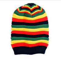 Jamaica Reggae Gorro Rasta Style Cappello Hip Pop Men&#39;s Winter Hats Female Red Yellow Green Black Fall Fashion Women&#39;s Knit Cap