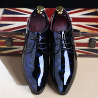 2021 Newly Men's Patent Leather Oxford Shoes  Men Formal Shoes