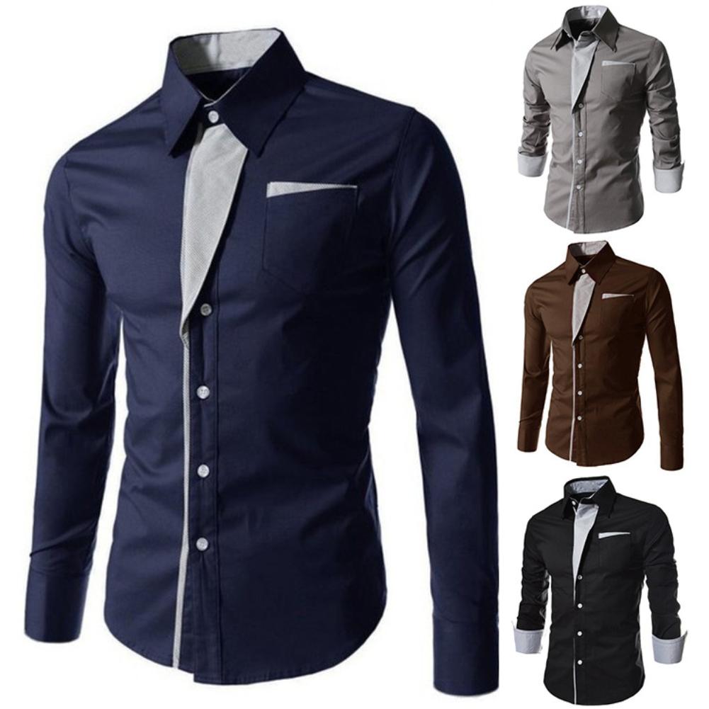 Men Shirts Long Sleeve Button up Shirt Top Shirts Muscular body chemise homme 2023