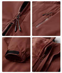 High Quality Unisex Winter Wear Sports Outdoor Softshell Jacket Inner Fleece Material Hooded Style Men's Softshell Jacket