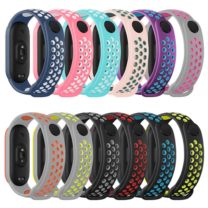 Strap for Mi band 6 7 Bracelet Sport Silicone Miband4 miband 5 Wrist correa Replacement Wristband for xiaomi Mi band 4 3 5 6 7