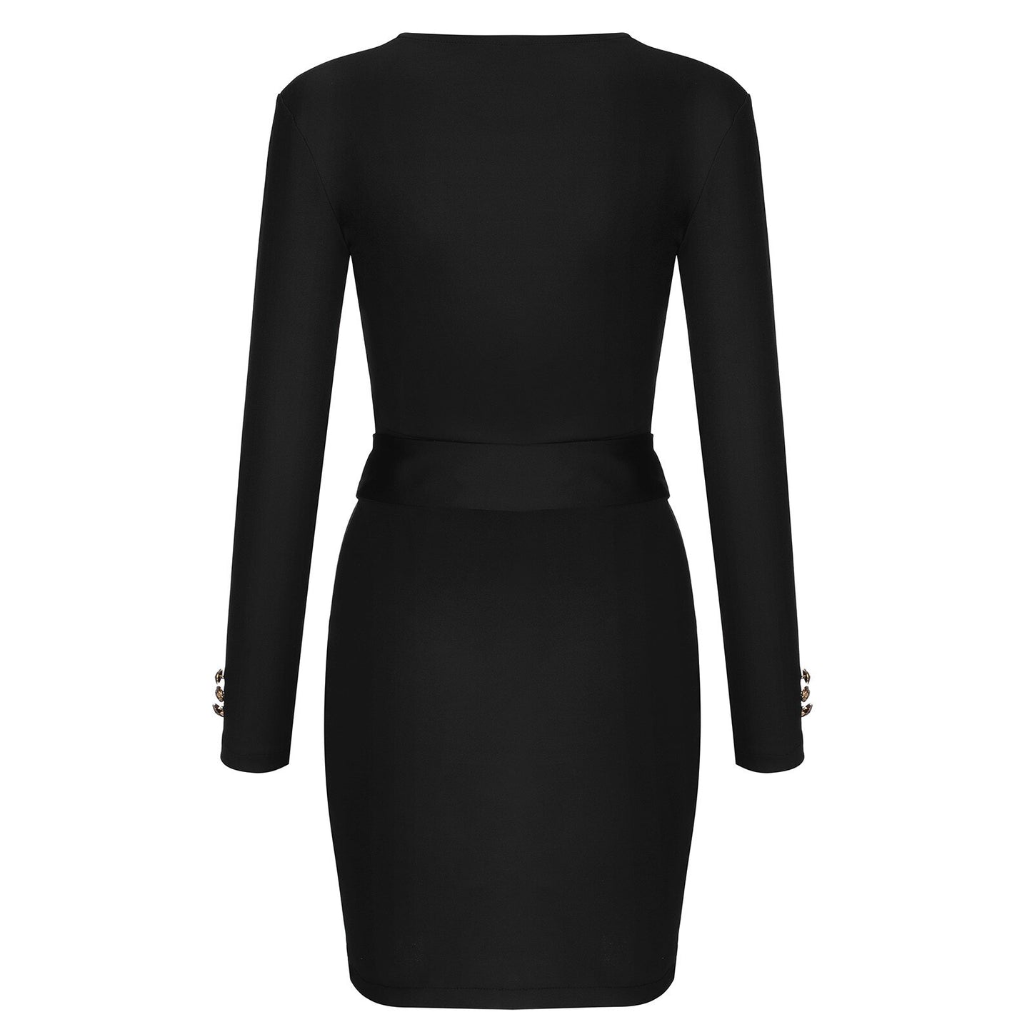 Full Sleeve Blazers Bodycon Dress Women Buttons Professional Dresses Office Ladies Sexy Night Club Party Belt Slim Dress Vestido