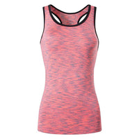 Jeansian Women's Quick Drying Slim Fit Tank Tops Tanktops Sleeveless Vest Singlet SWT241 Pink2