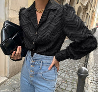 Sexy Elegant Notched Collar Women Tassels Shirts Blouses 2021 Spring