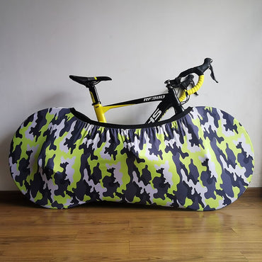 HSSEE 2020 Camouflage Stretch Bicycle Indoor Dust Cover 26&quot; to 28&quot; MTB Road Bike Tire Protective Cover Bicycle Accessories CT047