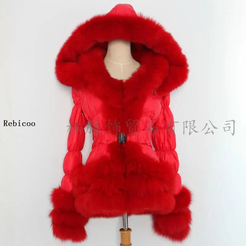 Women's Parka Winter Warm Thick Down Hooded Coat Ladies Fur Cotton Lining Jackets Women  Long Plush Jacket Hoodie Parka Outwear