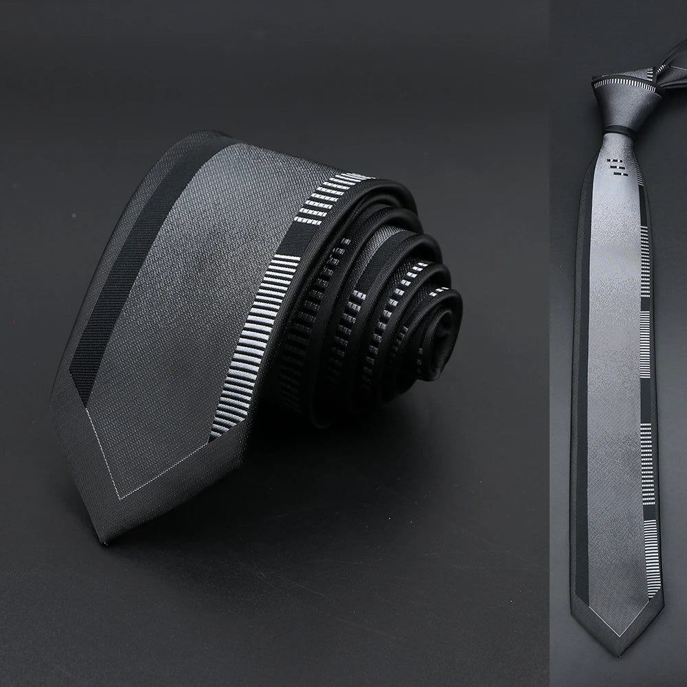 Skinny 6cm Ties For Men Wedding Dress Necktie Floral Paisley Patchwork Black Blue Tie Business Slim Shirt Accessory Gift Cravate