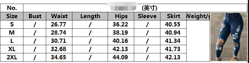 Echoine Vintage High Waist Ripped Jeans Pant for Women Tassel Hole Pencil Pants Blue Streetwear Ladies Jeans