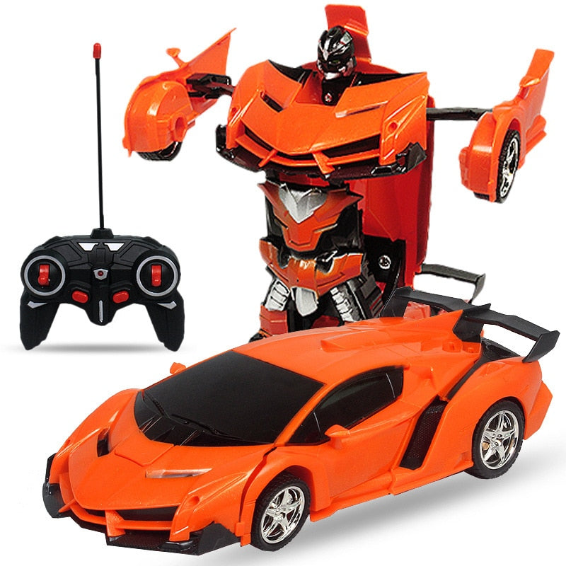 2 in 1 Electric RC Car Transformation Robots Children Boys Toys