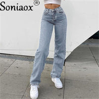 Fashion Butterfly Print Women's Denim Pants Ladies Sexy High Waist Print Wide Leg Jeans 2021 Women Streetwear Straight Leg Jeans