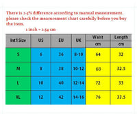 Women Girls Summer High Waist Elastic Beach Casual Hot Shorts Casual Short Jeans White And Black Colors Shorts