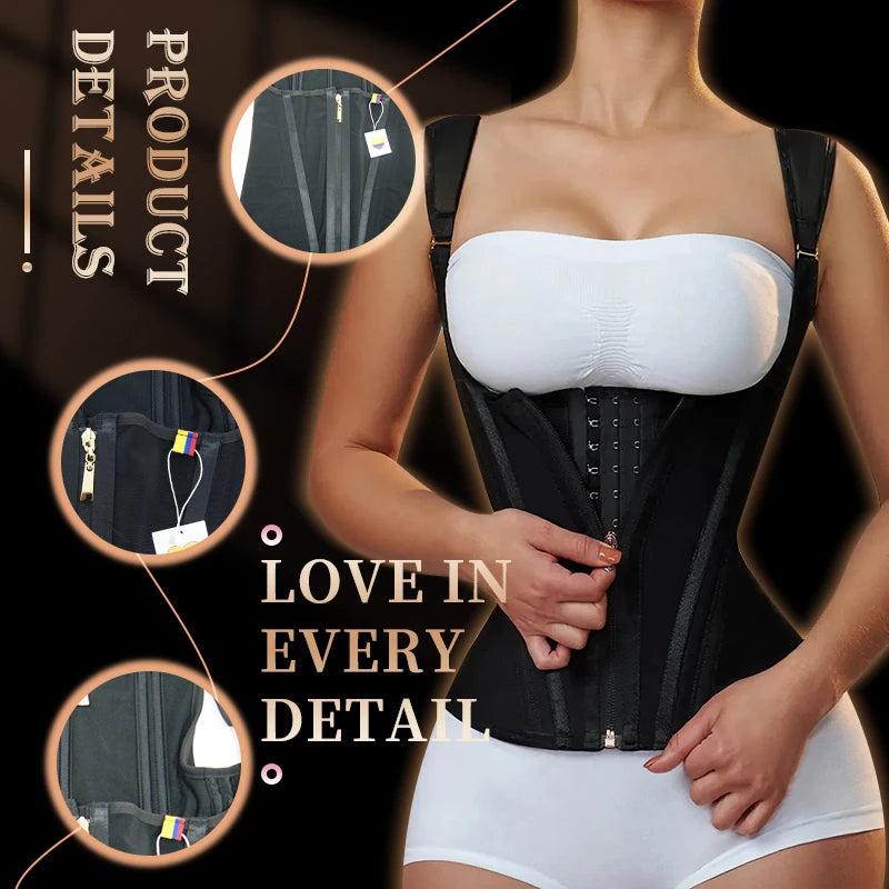 Compression Colombian Girdles Faha Post Surgical Garment Corset Breathable Waist Trainer Shaper Vest Breathable Crop Top Girdle