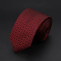 30 Styles Men's Jacquard Striped Solid Color Necktie 6cm Slim Narrow Suit Shirt Accessory Daily Wear Cravat Wedding Party Gift