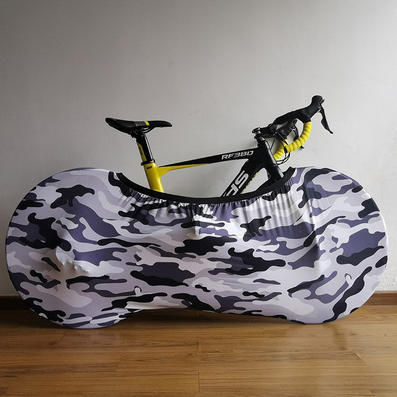 HSSEE 2020 Camouflage Stretch Bicycle Indoor Dust Cover 26&quot; to 28&quot; MTB Road Bike Tire Protective Cover Bicycle Accessories CT047