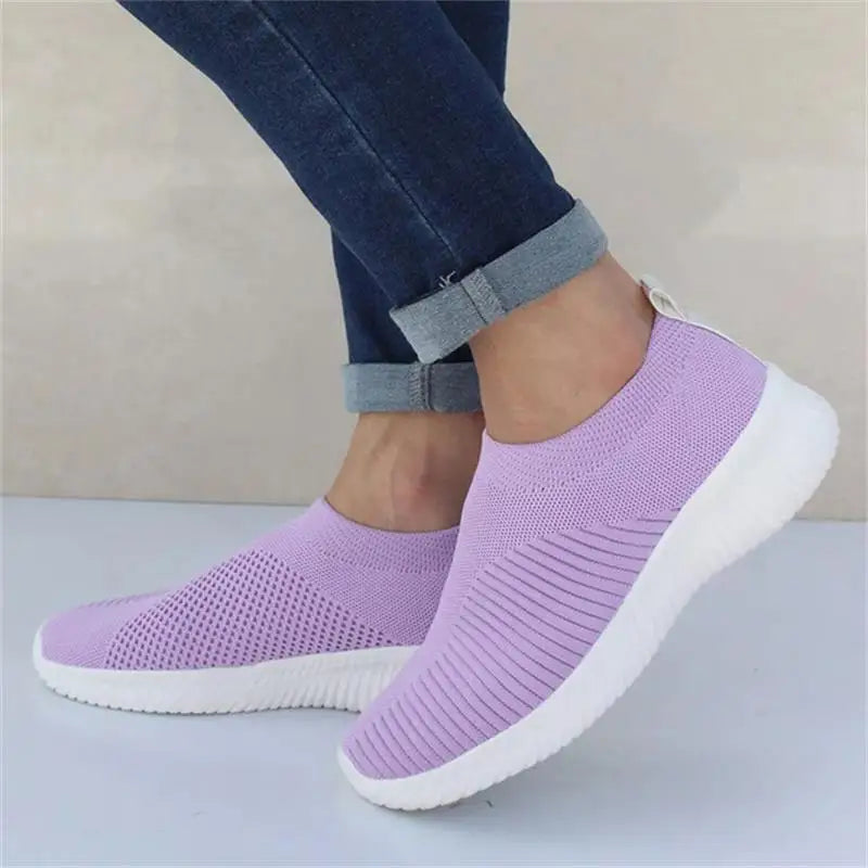 2022 Fashion Women's Shoes Sneakers Soft Plus Size Vulcanize Shoes Basic Slip On Flat Female Casual Shoes Woman Sneakers