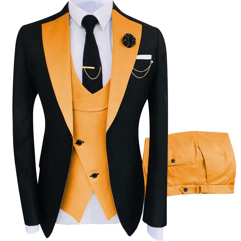 2022 New Arrival Terno Masculino Slim Fit Blazers Ball And Groom Suits For Men